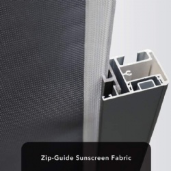 Fabric Outdoor Zip track Windproof Roller Blinds